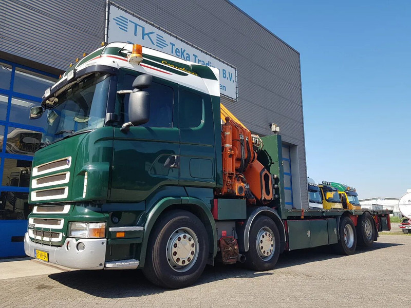 Scania R420 8x2 HIAB 800E-7 Hipro 80 ton/meter Winch Retarder - 栏板式/ 平板卡车:图2 Scania R420 8x2 HIAB 800E-7 Hipro 80 ton/meter Winch Retarder - 栏板式/ 平板卡车:图2