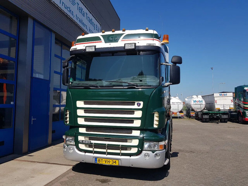 Scania R420 8x2 HIAB 800E-7 Hipro 80 ton/meter Winch Retarder - 栏板式/ 平板卡车:图4 Scania R420 8x2 HIAB 800E-7 Hipro 80 ton/meter Winch Retarder - 栏板式/ 平板卡车:图4