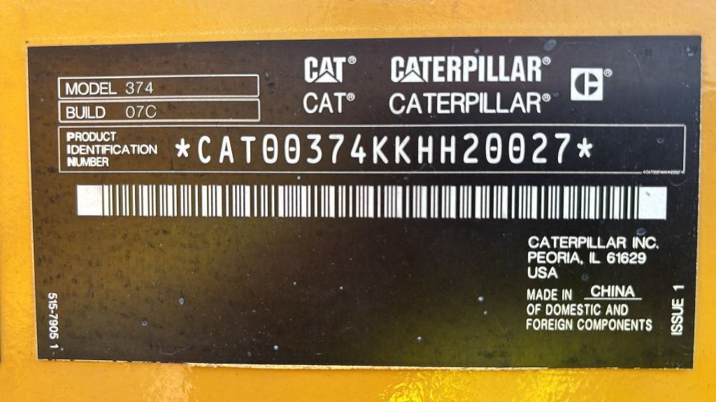 CAT 374  - 履带式挖掘机:图2 CAT 374  - 履带式挖掘机:图2