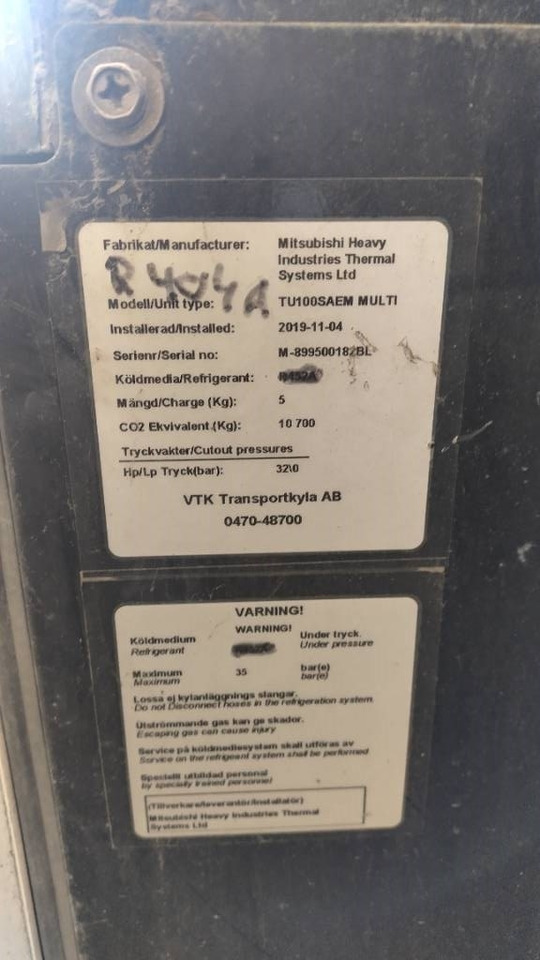 Mitsubishi TU100 SAEM Multi kylmäkone - 发动机 适用于 卡车:图3 Mitsubishi TU100 SAEM Multi kylmäkone - 发动机 适用于 卡车:图3