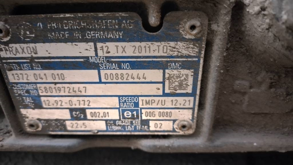 ZF Traxon 12 TX 2011 TO - 变速箱 适用于 卡车:图5 ZF Traxon 12 TX 2011 TO - 变速箱 适用于 卡车:图5