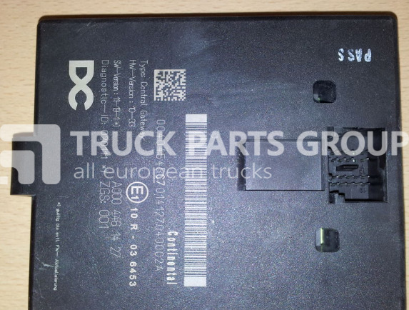 MERCEDES-BENZ Actros MP4, central gateway control unit, continental, control unit - ECU 适用于 卡车:图1 MERCEDES-BENZ Actros MP4, central gateway control unit, continental, control unit - ECU 适用于 卡车:图1