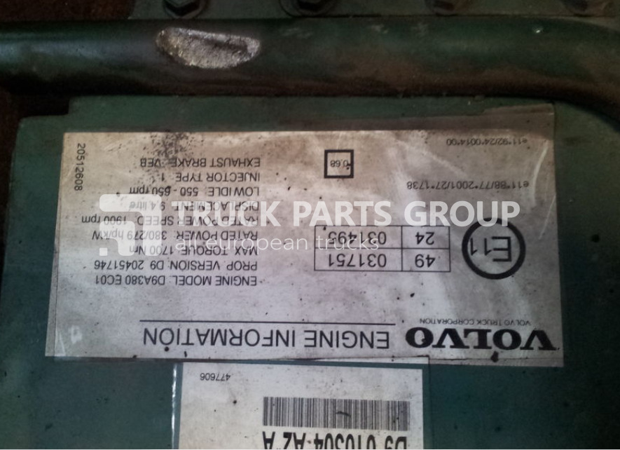 VOLVO FL, FM, FE engine control unit, EDC, ECU, D9A380 EC01, 380/279/h control unit - ECU 适用于 卡车:图4 VOLVO FL, FM, FE engine control unit, EDC, ECU, D9A380 EC01, 380/279/h control unit - ECU 适用于 卡车:图4