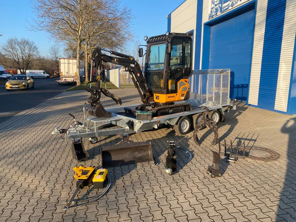 Minibagger BK2000NKSR + Tieflader + Zubehör *INKL.19% MWST*BERGER KRAUS*KUBOTA* KLIMA*SCHWENKARM*VERSTELLFAHRWERK* - 小型挖掘机:图1 Minibagger BK2000NKSR + Tieflader + Zubehör *INKL.19% MWST*BERGER KRAUS*KUBOTA* KLIMA*SCHWENKARM*VERSTELLFAHRWERK* - 小型挖掘机:图1
