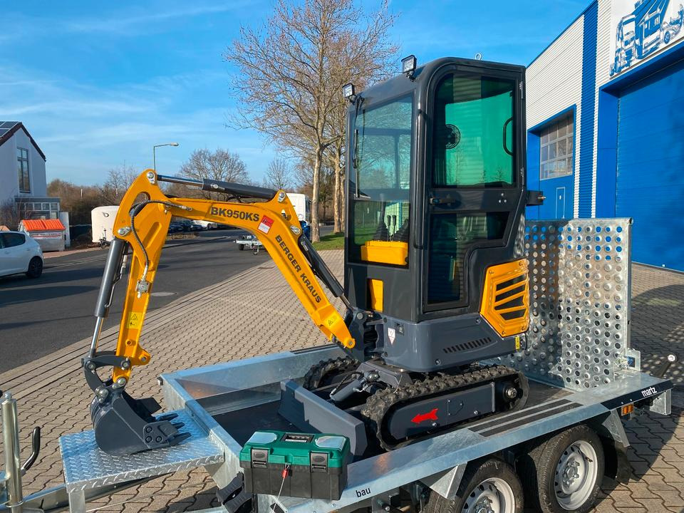 Minibagger BK950KS + Tieflader + Zubehör *INKL.19% MWST*BERGER KRAUS*KABINE*SOFORT!* - 小型挖掘机:图4 Minibagger BK950KS + Tieflader + Zubehör *INKL.19% MWST*BERGER KRAUS*KABINE*SOFORT!* - 小型挖掘机:图4