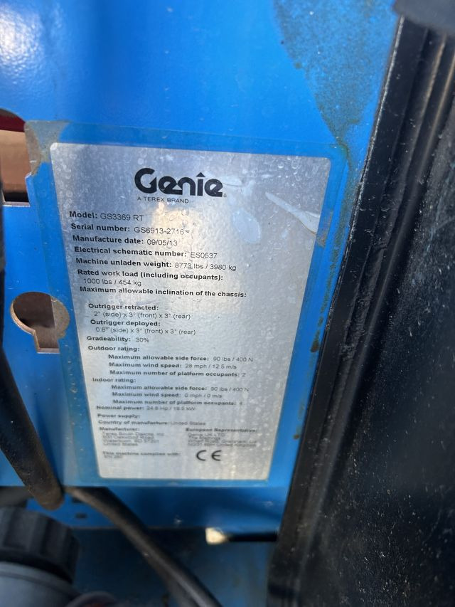 GENIE GS3369RT - 剪式升降机:图4 GENIE GS3369RT - 剪式升降机:图4