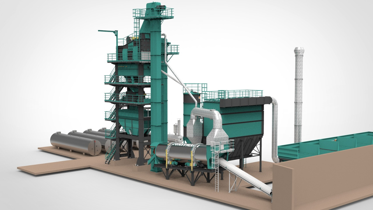 Constmach Stationary Asphalt Plant Delivered in Stock 2 Year Warranty - 沥青厂:图2 Constmach Stationary Asphalt Plant Delivered in Stock 2 Year Warranty - 沥青厂:图2