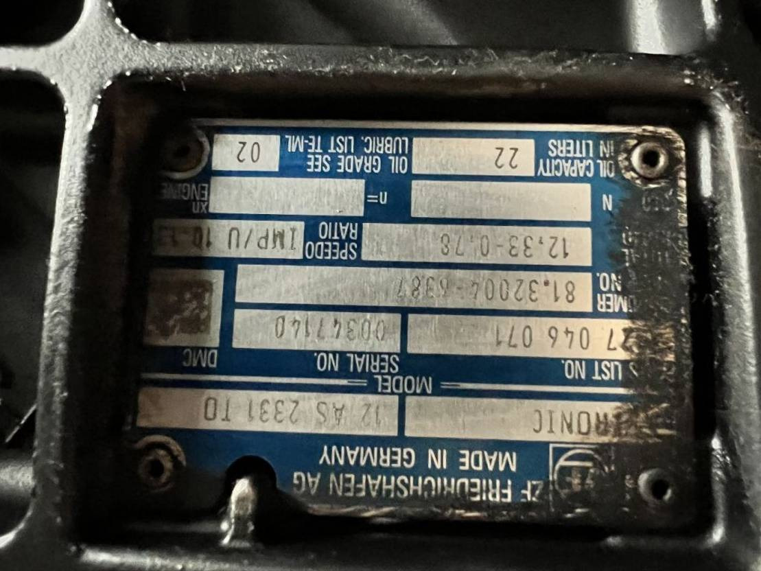 MAN TGA ZF Getriebe 12AS2331 TO - 变速箱 适用于 卡车:图4 MAN TGA ZF Getriebe 12AS2331 TO - 变速箱 适用于 卡车:图4