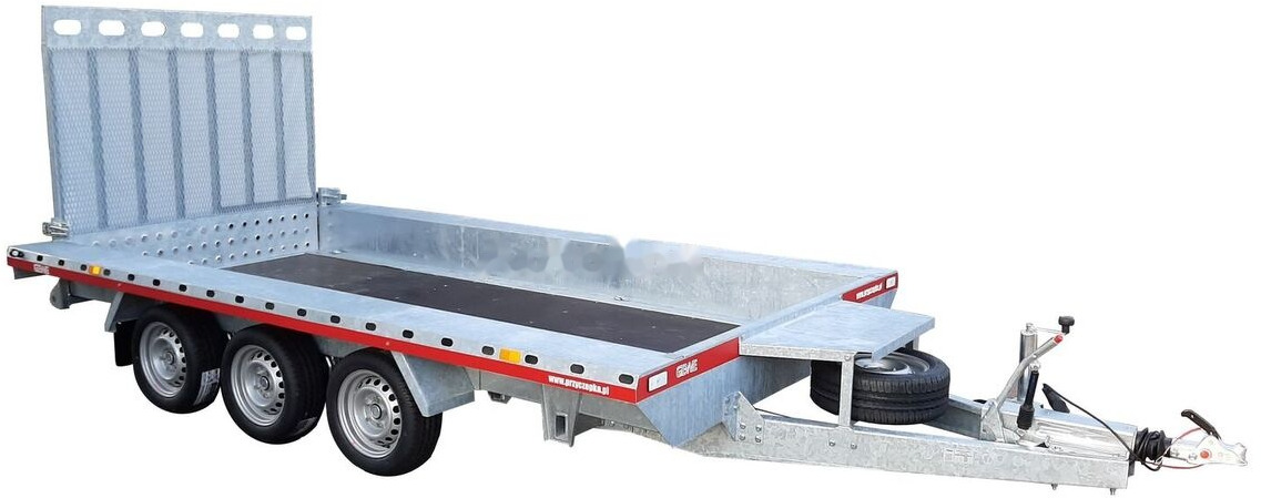 Gewe Przyczepa pod minikoparkę 4x1,8m - 3osiowa, B3500 E/1 - 工程机械拖车:图2 Gewe Przyczepa pod minikoparkę 4x1,8m - 3osiowa, B3500 E/1 - 工程机械拖车:图2