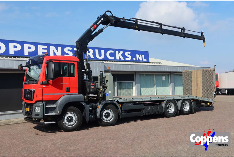 MAN TGS 35.360 8x2 Euro 6 Oprijwagen + Hiab 228 E 3 kraan. - 栏板式/ 平板卡车, 起重车:图1 MAN TGS 35.360 8x2 Euro 6 Oprijwagen + Hiab 228 E 3 kraan. - 栏板式/ 平板卡车, 起重车:图1