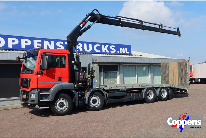 MAN TGS 35.360 8x2 Euro 6 Oprijwagen + Hiab 228 E 3 kraan. - 栏板式/ 平板卡车, 起重车:图1 MAN TGS 35.360 8x2 Euro 6 Oprijwagen + Hiab 228 E 3 kraan. - 栏板式/ 平板卡车, 起重车:图1