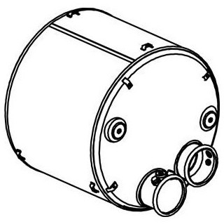 Katalysator SCR Euro 5DAF XF95 XF105 CF85 - 5 sensoren - Dinex 21441 1747245 1827547 1669321 0120-433-096 - 催化转化器 适用于 卡车:图2 Katalysator SCR Euro 5DAF XF95 XF105 CF85 - 5 sensoren - Dinex 21441 1747245 1827547 1669321 0120-433-096 - 催化转化器 适用于 卡车:图2