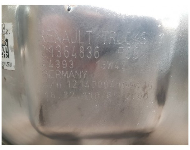 Katalysator SCR Euro 6 Renault Gama K - 21364836 21427939 - 催化转化器 适用于 卡车:图3 Katalysator SCR Euro 6 Renault Gama K - 21364836 21427939 - 催化转化器 适用于 卡车:图3