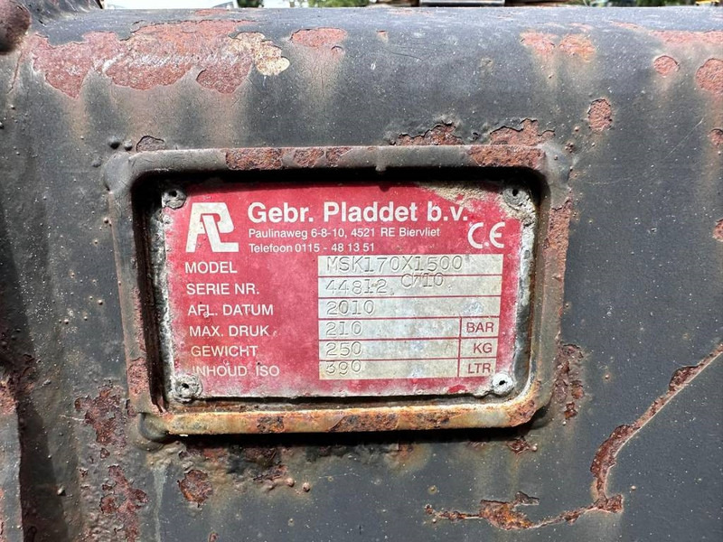 Pladdet CW10 tilt bucket / schwenklöffel / kantelbak graaf - 铲斗 适用于 建筑机械:图5 Pladdet CW10 tilt bucket / schwenklöffel / kantelbak graaf - 铲斗 适用于 建筑机械:图5