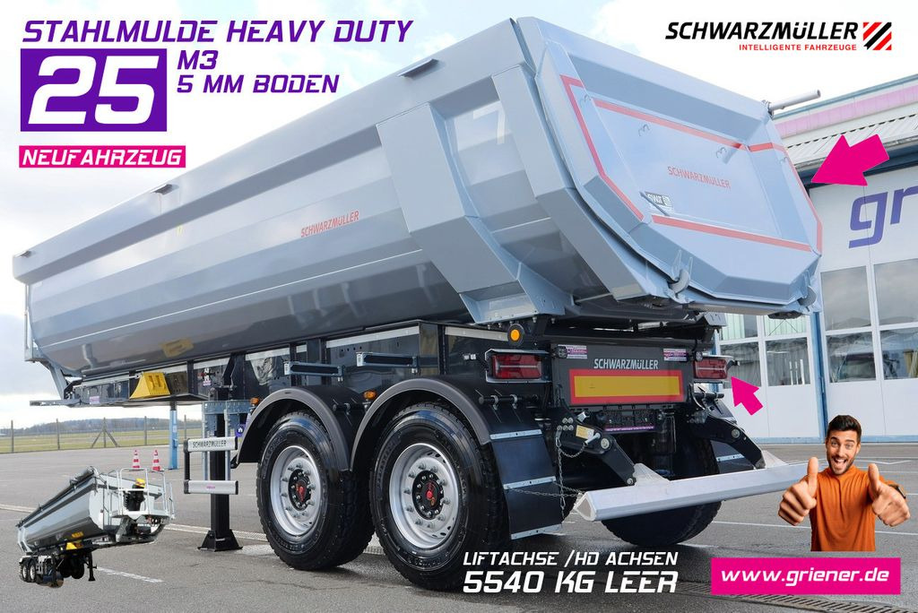 Schwarzmüller HARDOX MULDE / HEAVY DUTY /25 m³ 5 mm 6x4 - 翻斗半拖车:图1 Schwarzmüller HARDOX MULDE / HEAVY DUTY /25 m³ 5 mm 6x4 - 翻斗半拖车:图1