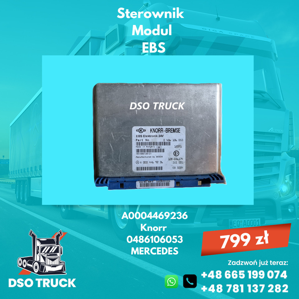 Sterownik Modul EBS Knorr A0014460436 A0004469236 A0004468836 Mercedes - 备件:图2 Sterownik Modul EBS Knorr A0014460436 A0004469236 A0004468836 Mercedes - 备件:图2