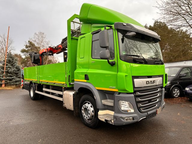 DAF CF 370 mit Kran Klima Tempomat - 栏板式/ 平板卡车, 起重车:图2 DAF CF 370 mit Kran Klima Tempomat - 栏板式/ 平板卡车, 起重车:图2