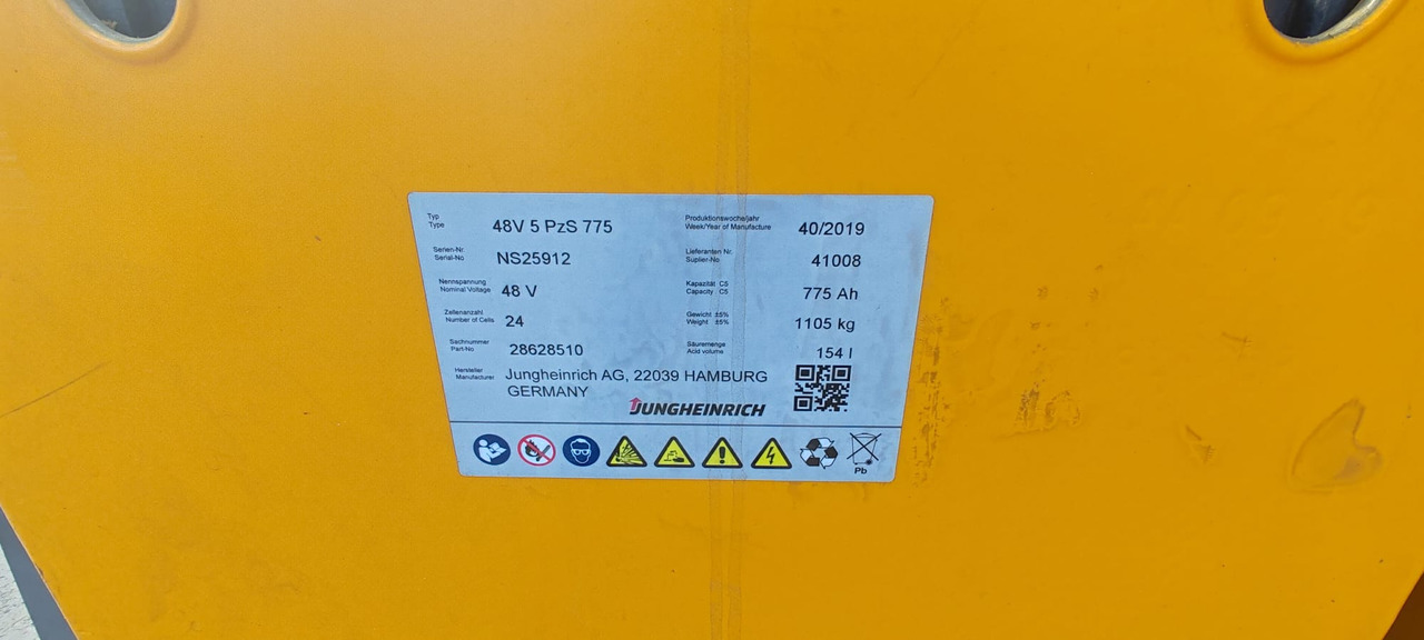 Jungheinrich ETM 216 8.42m/ 2019y/ 1.6t/ 10824h - 前移式叉车:图5 Jungheinrich ETM 216 8.42m/ 2019y/ 1.6t/ 10824h - 前移式叉车:图5