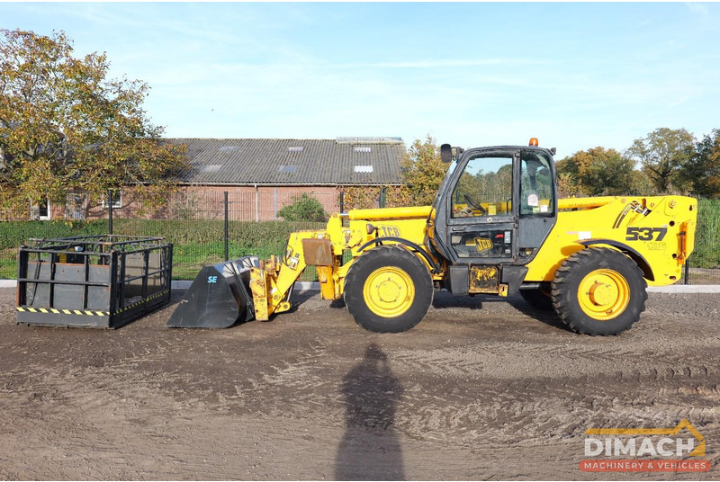 JCB 537 135 JCB verreiker met werkbak op afstandsbediening + nieuwe bak en palletvorken. TOP!! - 伸缩臂叉装车:图1 JCB 537 135 JCB verreiker met werkbak op afstandsbediening + nieuwe bak en palletvorken. TOP!! - 伸缩臂叉装车:图1