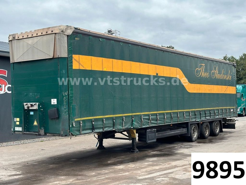 侧帘半拖车 Schmitz Cargobull S01 Megatrailer Pritsche+Plane Edscha Verdeck：图1