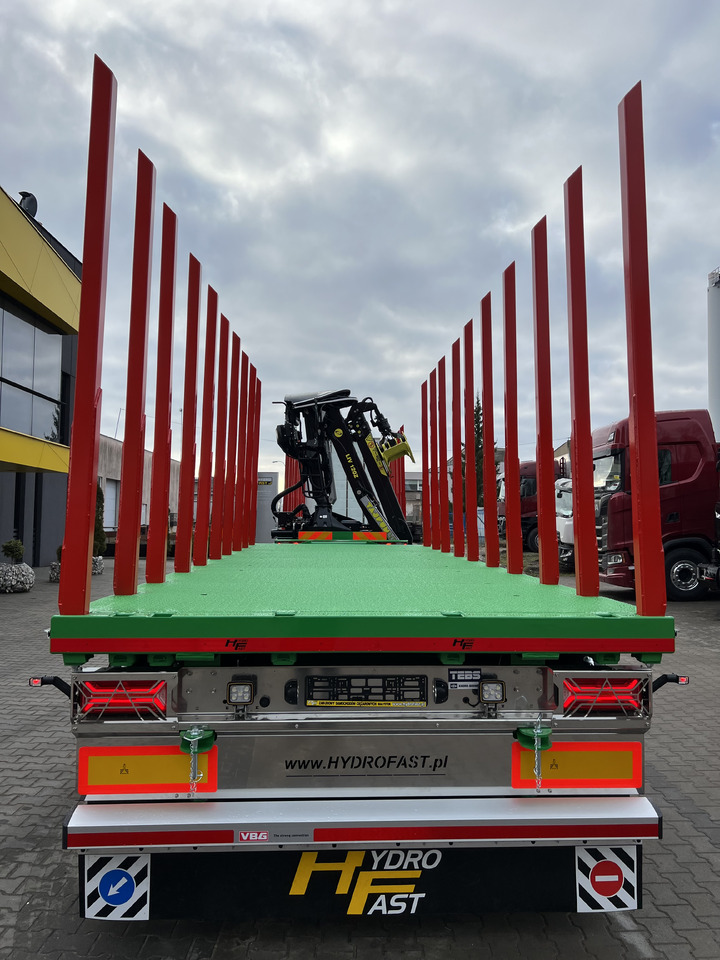 Hydrofast Przyczepa platforma 3 osiowa do przewozu drewna / 3-axle platform trailer for timber transport - 栏板式/ 平板拖车:图3 Hydrofast Przyczepa platforma 3 osiowa do przewozu drewna / 3-axle platform trailer for timber transport - 栏板式/ 平板拖车:图3