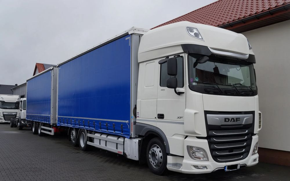DAF XF 480 EURO 6 ZESTAW TANDEM PRZEJAZDOWY 120 M3 7,7 M + 7,7 M WECON - 侧帘卡车:图1 DAF XF 480 EURO 6 ZESTAW TANDEM PRZEJAZDOWY 120 M3 7,7 M + 7,7 M WECON - 侧帘卡车:图1