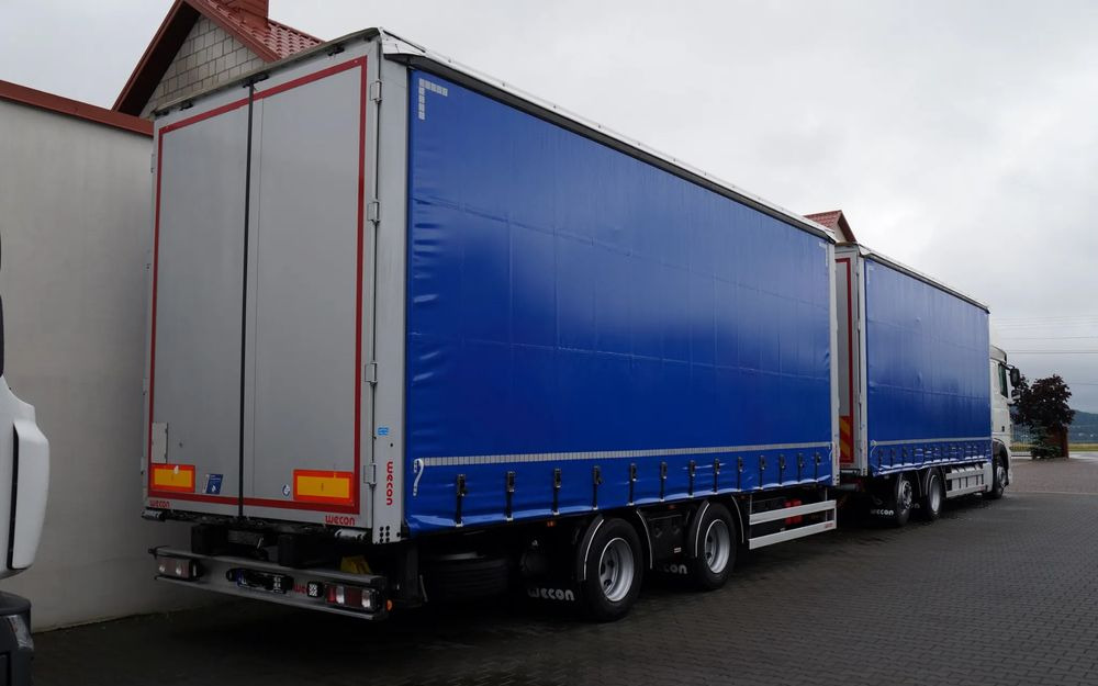 DAF XF 480 EURO 6 ZESTAW TANDEM PRZEJAZDOWY 120 M3 7,7 M + 7,7 M WECON - 侧帘卡车:图2 DAF XF 480 EURO 6 ZESTAW TANDEM PRZEJAZDOWY 120 M3 7,7 M + 7,7 M WECON - 侧帘卡车:图2