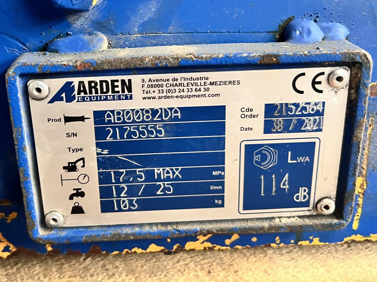液压锤 ARDEN AB0082 BRH Brise roche hydraulique - 1 à 3T：图6
