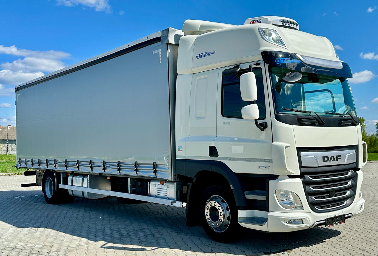 DAF CF 320 / FIRANKA / 21 EUROPALET / SYPIALKA / AUTOMAT / KLIMA POSTOJOWA / 2021 ROK TO - 侧帘卡车:图1 DAF CF 320 / FIRANKA / 21 EUROPALET / SYPIALKA / AUTOMAT / KLIMA POSTOJOWA / 2021 ROK TO - 侧帘卡车:图1