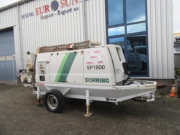2014 SCHWING SP1800 D 129KW trailer pump - 固定式混凝土泵:图1 2014 SCHWING SP1800 D 129KW trailer pump - 固定式混凝土泵:图1