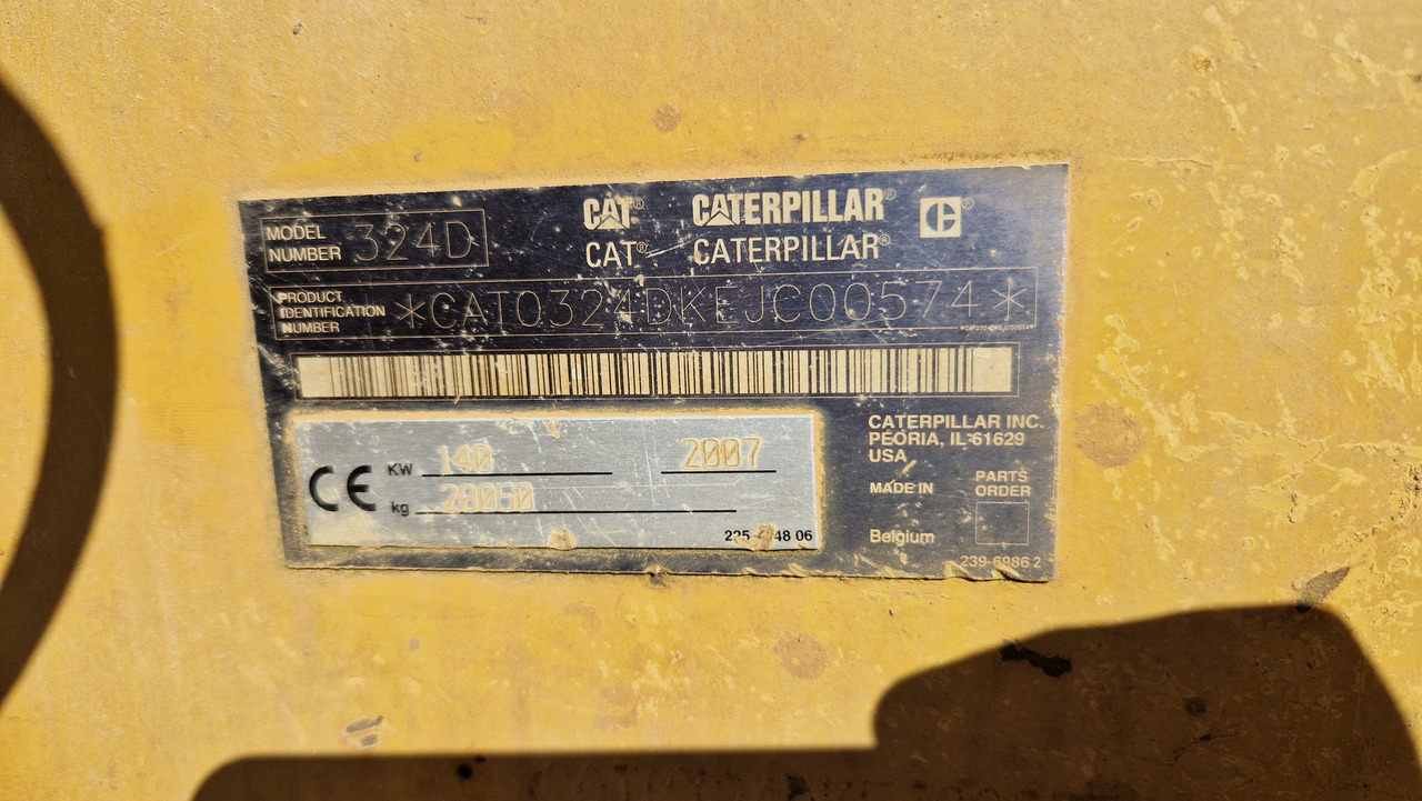 CAT 324 D Deutsche Maschine | Schnellwechsler | Löffel | Hammerhydraulik | 8016h original - 履带式挖掘机:图3 CAT 324 D Deutsche Maschine | Schnellwechsler | Löffel | Hammerhydraulik | 8016h original - 履带式挖掘机:图3