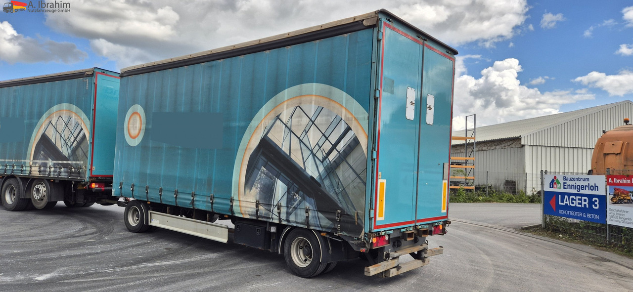 Fliegl ZPS 182 Edscha, Schiebeplane, Bordwande innenliegend - 侧帘拖车:图1 Fliegl ZPS 182 Edscha, Schiebeplane, Bordwande innenliegend - 侧帘拖车:图1