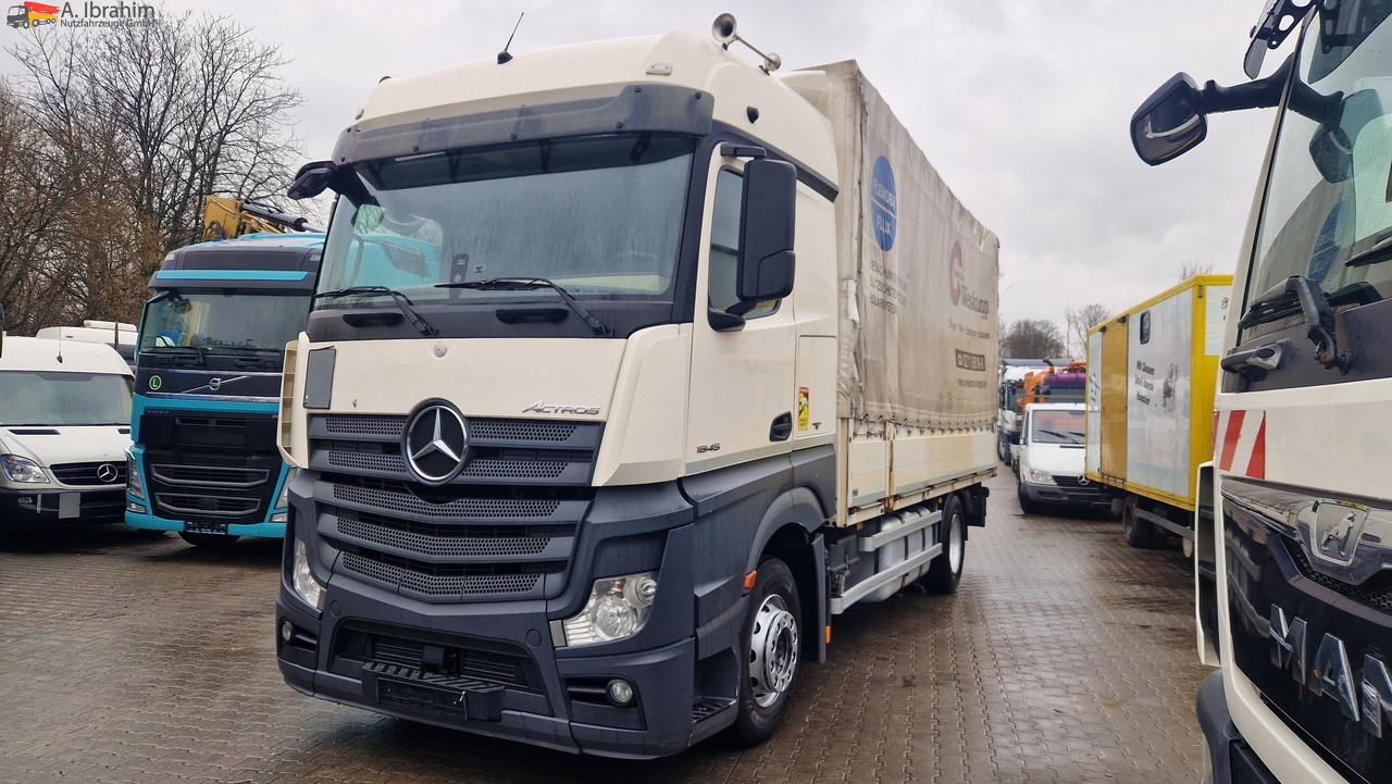 Mercedes-Benz 1845 Retarder Klima, Kühlschrank Edscha, Retarder, LBW, Zustand gut - 侧帘卡车:图1 Mercedes-Benz 1845 Retarder Klima, Kühlschrank Edscha, Retarder, LBW, Zustand gut - 侧帘卡车:图1