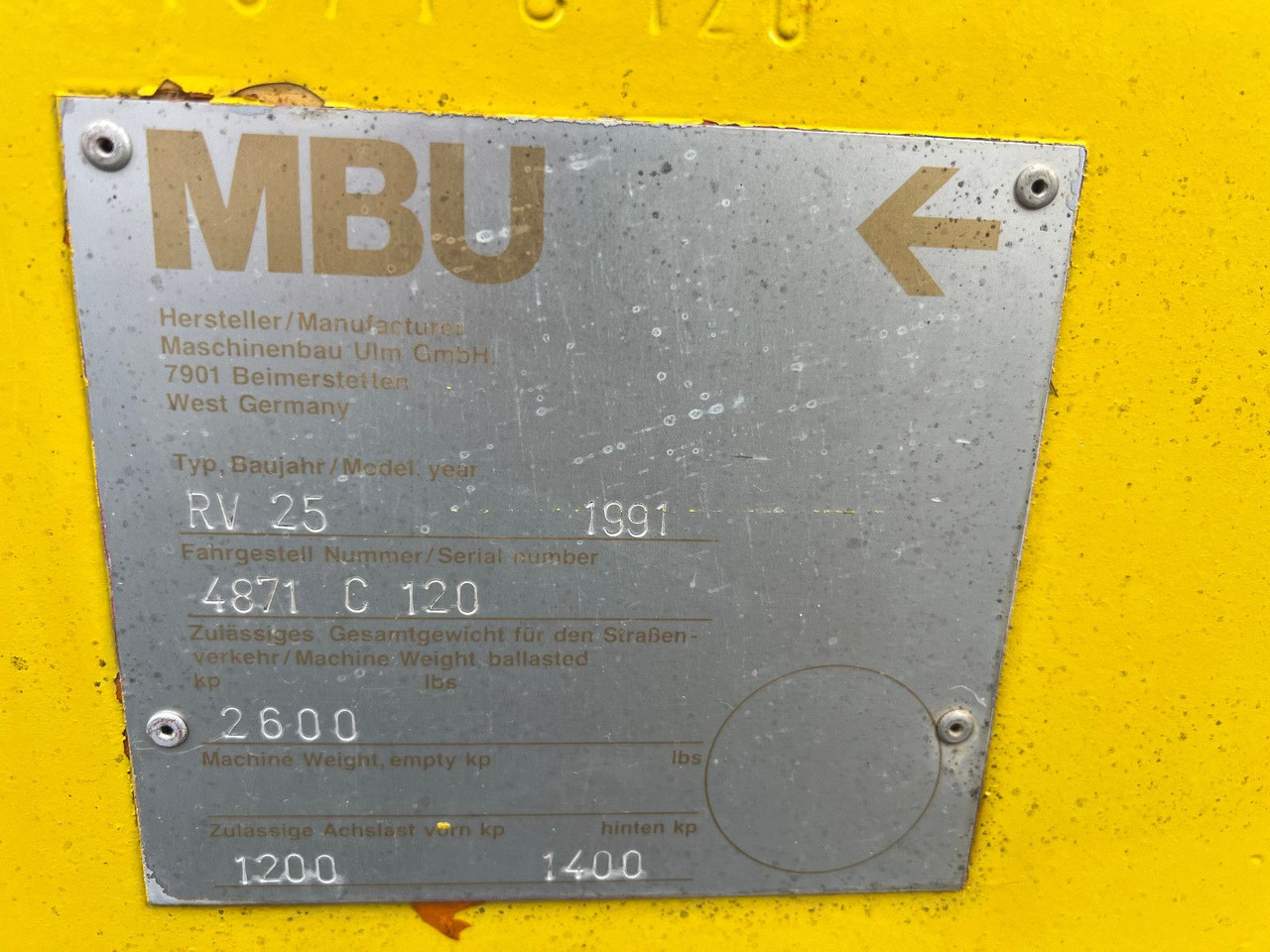 RV 25 - 组合式压路机:图2 RV 25 - 组合式压路机:图2