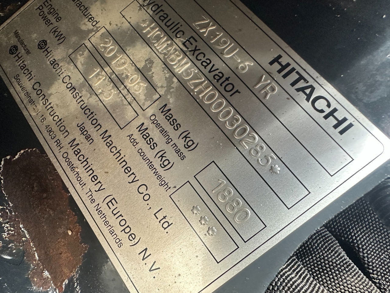 小型挖掘机 Hitachi ZX19U-6 YR：图12