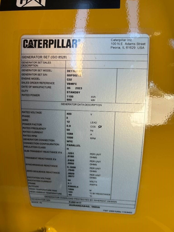 CAT DE1100GC - 1.100 kVA Standby Generator - DPX-18225 租赁 CAT DE1100GC - 1.100 kVA Standby Generator - DPX-18225:图6 CAT DE1100GC - 1.100 kVA Standby Generator - DPX-18225 租赁 CAT DE1100GC - 1.100 kVA Standby Generator - DPX-18225:图6