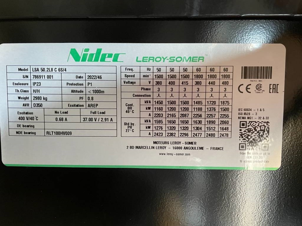 Perkins 4012-46TAG2A - 1.650 kVA Generator - DPX-19823  - 发电机组:图3 Perkins 4012-46TAG2A - 1.650 kVA Generator - DPX-19823  - 发电机组:图3