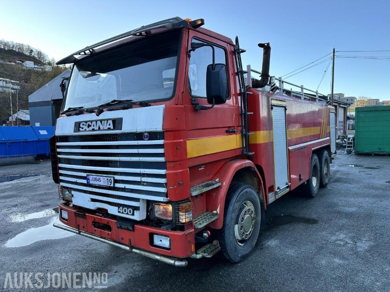 1992 Scania R 113ML - 400 6X2 Tankbil/Brannbil med vannkanon - Repobjekt, 553874km - 消防车:图1 1992 Scania R 113ML - 400 6X2 Tankbil/Brannbil med vannkanon - Repobjekt, 553874km - 消防车:图1