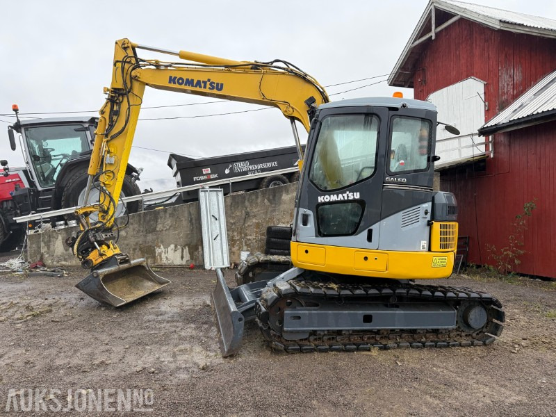 2007 Komatsu Galeo PC78US-6NO 8-tonns gravemaskin, Engcon tiltrotator, gummibelter, skjær, Nasta skuffe, Ledbar - 挖掘机:图1 2007 Komatsu Galeo PC78US-6NO 8-tonns gravemaskin, Engcon tiltrotator, gummibelter, skjær, Nasta skuffe, Ledbar - 挖掘机:图1