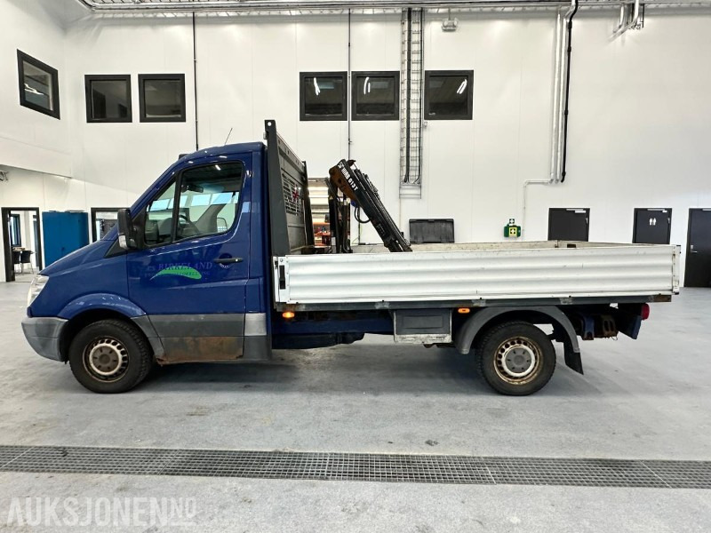 2008 Mercedes-Benz SPRINTER 315 CDI planbil m/ Hiab 013T kran - 平板货车:图2 2008 Mercedes-Benz SPRINTER 315 CDI planbil m/ Hiab 013T kran - 平板货车:图2