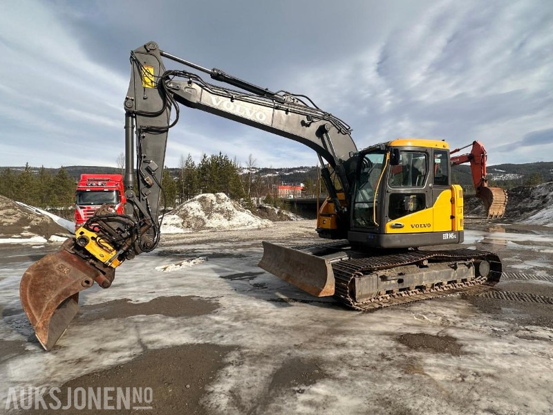 2008 Volvo ECR145C - Engcon tiltrotator - Puss og graveskuff. - 挖掘机:图1 2008 Volvo ECR145C - Engcon tiltrotator - Puss og graveskuff. - 挖掘机:图1