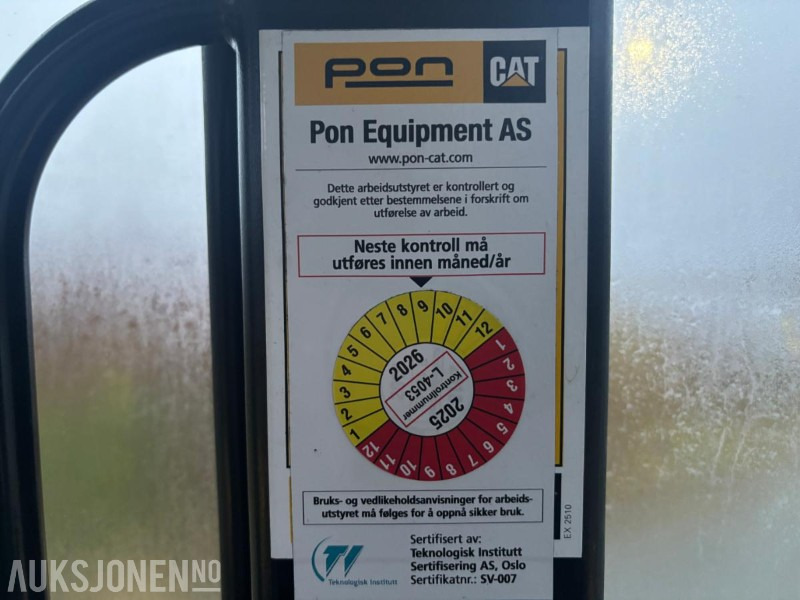 轮式装载机 2010 CAT 906H HJULLASTER. 1596TIMER. SKUFFE. TELLEFSDAL VPL PLOG. HOLMS FEIEKOST. CAT PALLEGAFFLER：图18