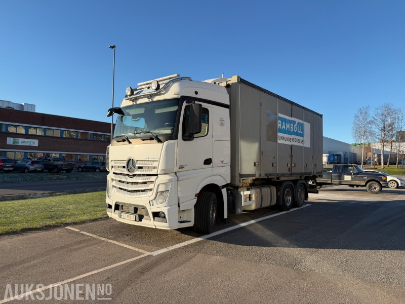 2012 Mercedes-Benz ACTROS 2545 Containerbil - EU godkjent til Juli 2026 - Ryggekamera - 集装箱运输车/ 可拆卸车身的卡车:图1 2012 Mercedes-Benz ACTROS 2545 Containerbil - EU godkjent til Juli 2026 - Ryggekamera - 集装箱运输车/ 可拆卸车身的卡车:图1