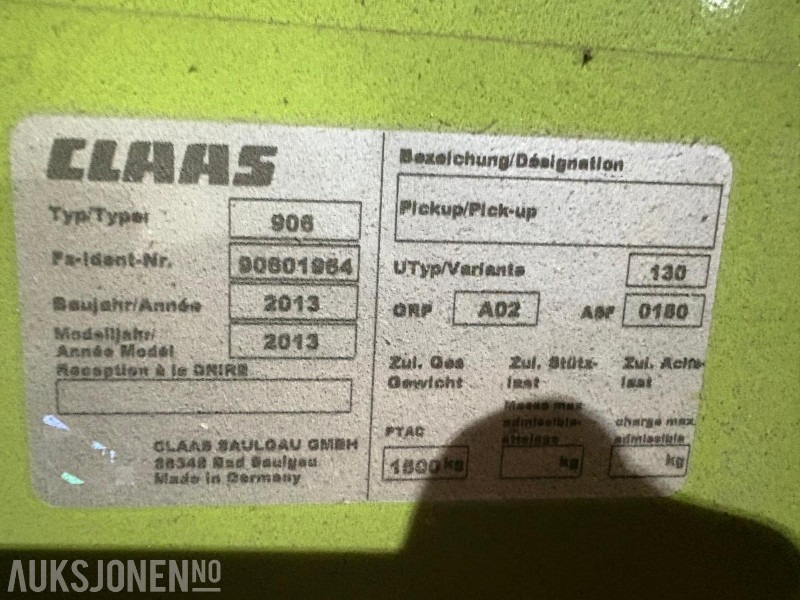 2013 claas 380 Pick Up til Claas jaguar serien - 农业机械:图4 2013 claas 380 Pick Up til Claas jaguar serien - 农业机械:图4