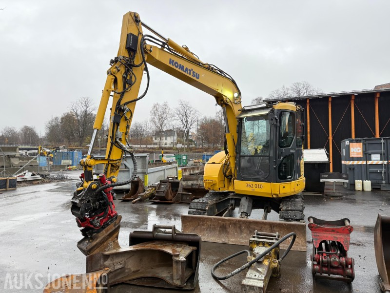 2014 Komatsu PC78US-8 gravemaskin med MYE utstyr, lavt timetall, tiltrotator, Ripper, 5x skuffer, pigghammer, klype - 挖掘机:图2 2014 Komatsu PC78US-8 gravemaskin med MYE utstyr, lavt timetall, tiltrotator, Ripper, 5x skuffer, pigghammer, klype - 挖掘机:图2