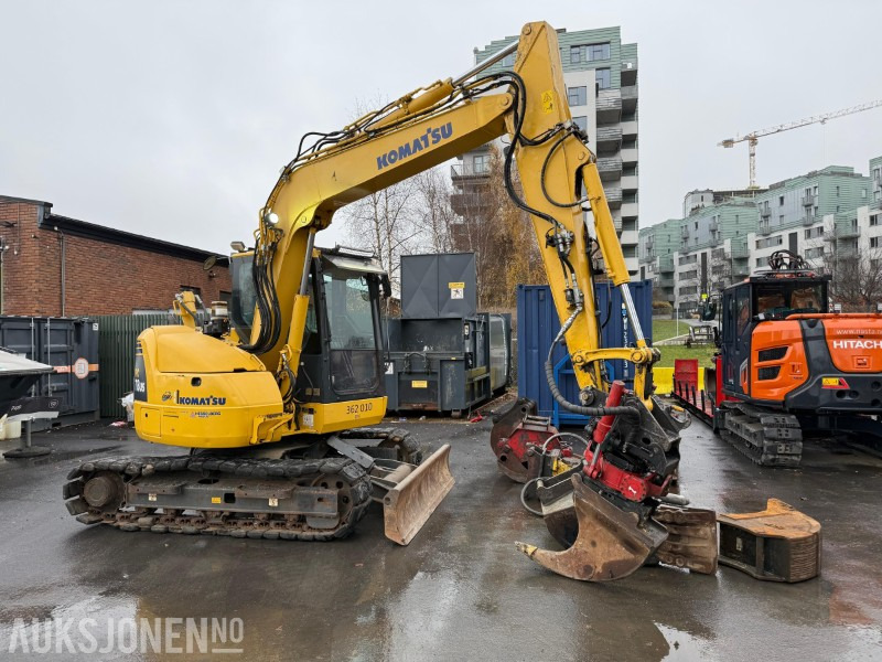 2014 Komatsu PC78US-8 gravemaskin med MYE utstyr, lavt timetall, tiltrotator, Ripper, 5x skuffer, pigghammer, klype - 挖掘机:图5 2014 Komatsu PC78US-8 gravemaskin med MYE utstyr, lavt timetall, tiltrotator, Ripper, 5x skuffer, pigghammer, klype - 挖掘机:图5