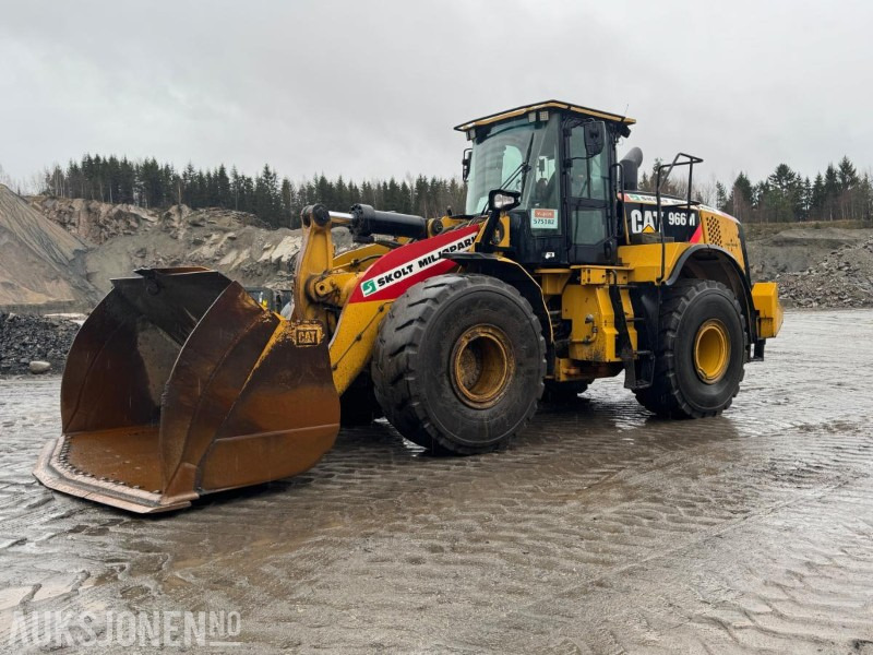 2015 CAT 966M FOREST MACHINE HJULLASTER, VEKT, SENTRALSMØRING, FULL SERVICEHISTORIKK, SKUFFE - 轮式装载机:图1 2015 CAT 966M FOREST MACHINE HJULLASTER, VEKT, SENTRALSMØRING, FULL SERVICEHISTORIKK, SKUFFE - 轮式装载机:图1