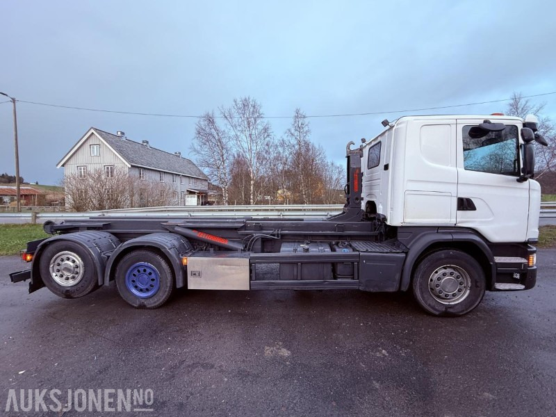 2016 Scania G450 EURO 6 444933 km m/ Krokflak med Hiab 140 AW kran - 吊钩升降车:图4 2016 Scania G450 EURO 6 444933 km m/ Krokflak med Hiab 140 AW kran - 吊钩升降车:图4