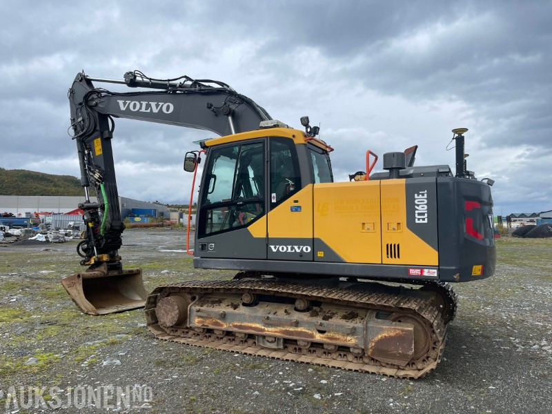 2018 Volvo EC 160 EL Gravemaskin med Engcon tiltrotator, Leica GPS, Sentralsmøring, Hk S60, 5327 timer - 挖掘机:图3 2018 Volvo EC 160 EL Gravemaskin med Engcon tiltrotator, Leica GPS, Sentralsmøring, Hk S60, 5327 timer - 挖掘机:图3