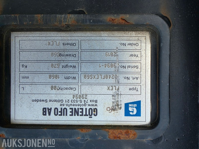 2019 Gøtene Flex skuffe/renske skuffe - 附件 适用于 建筑机械:图5 2019 Gøtene Flex skuffe/renske skuffe - 附件 适用于 建筑机械:图5